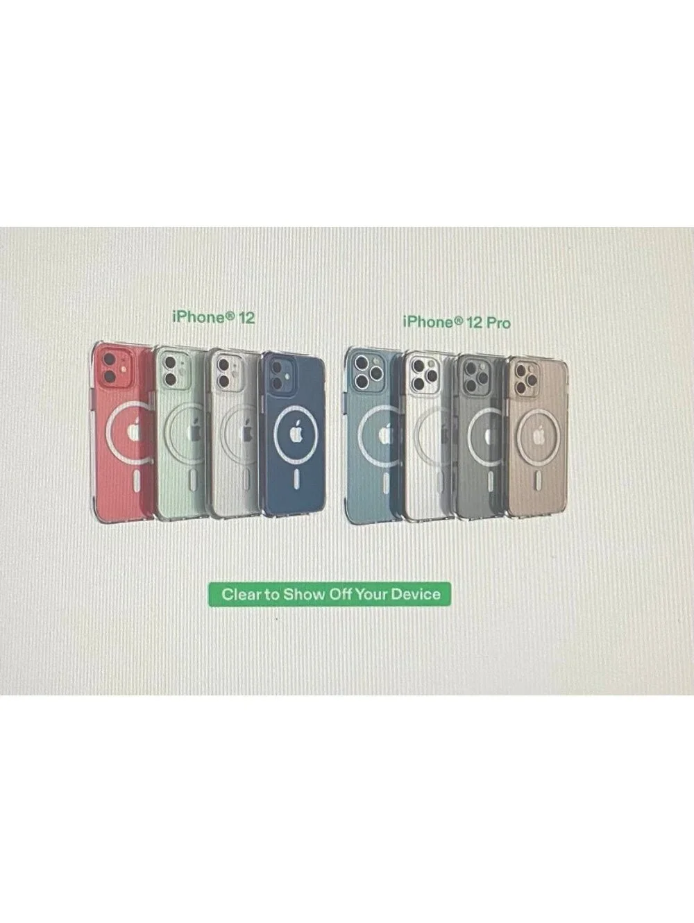 Onn Case for iPhone 12/12 Pro Clear